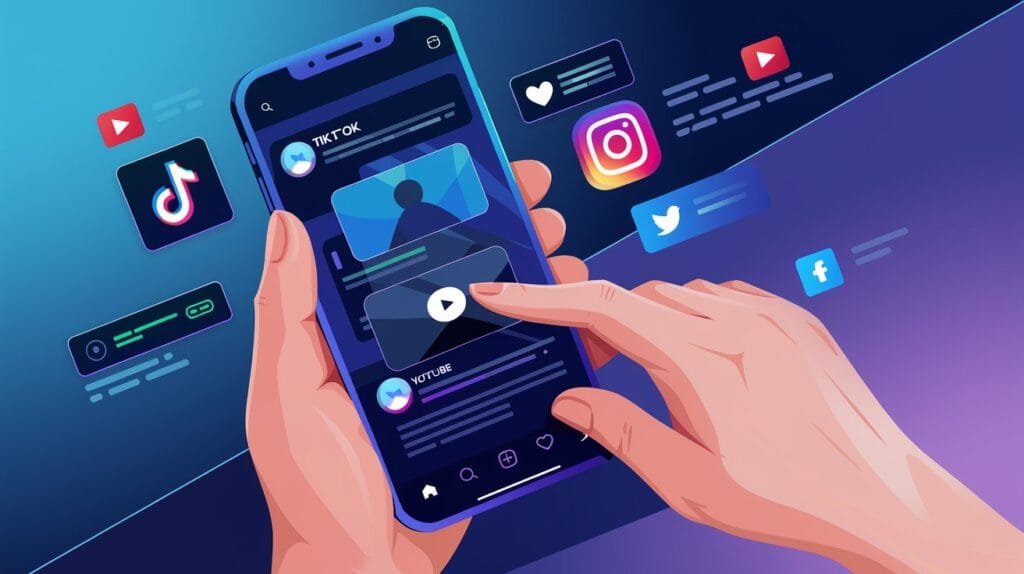 social media scrolling social media scrolling
